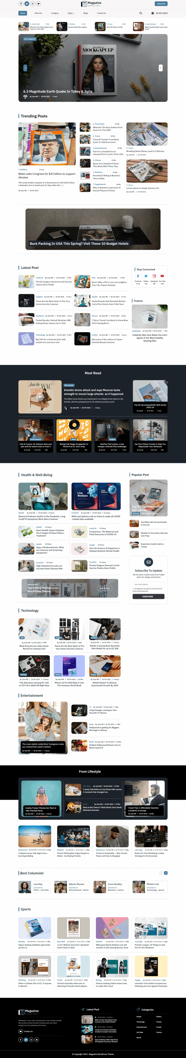 Digital Magazine WordPress Theme for Bloggers & Media