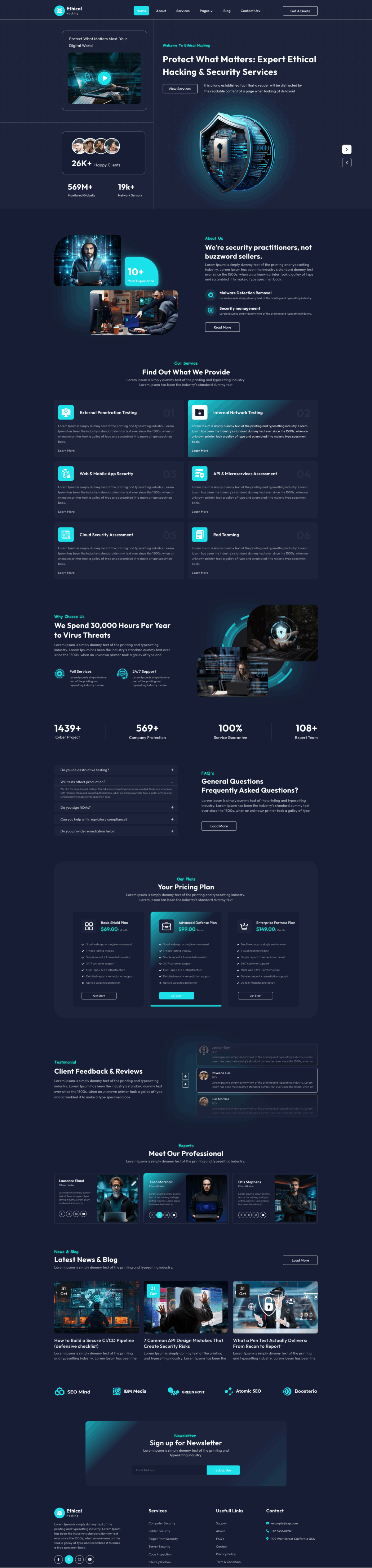 Ethical Hacking WordPress Theme