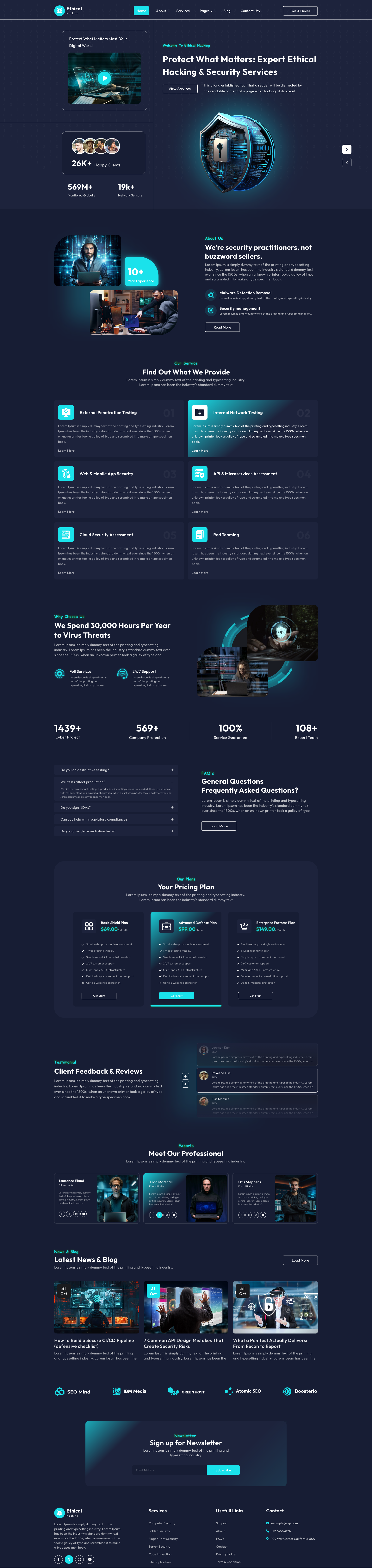Ethical Hacking WordPress Theme