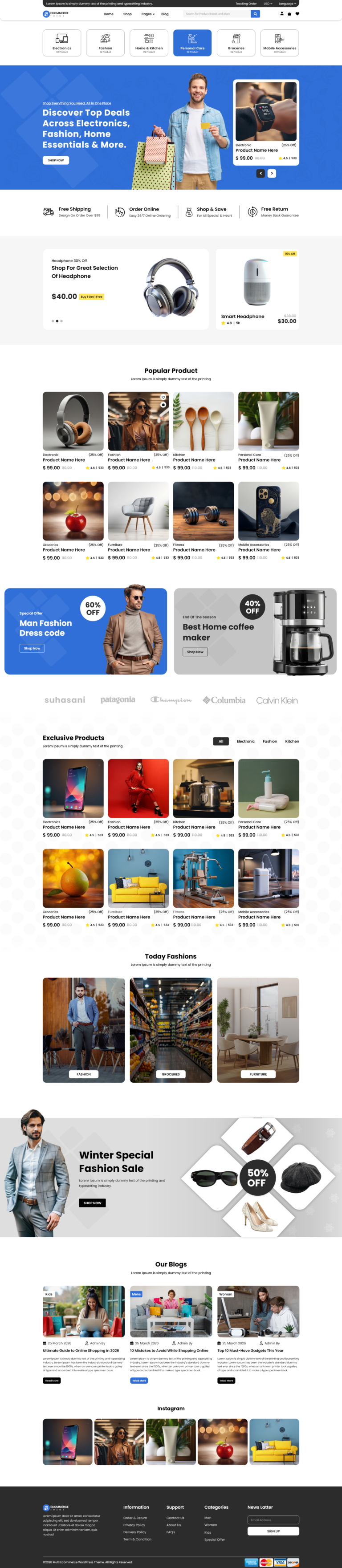 Multi Purpose WordPress Theme for Diverse Users