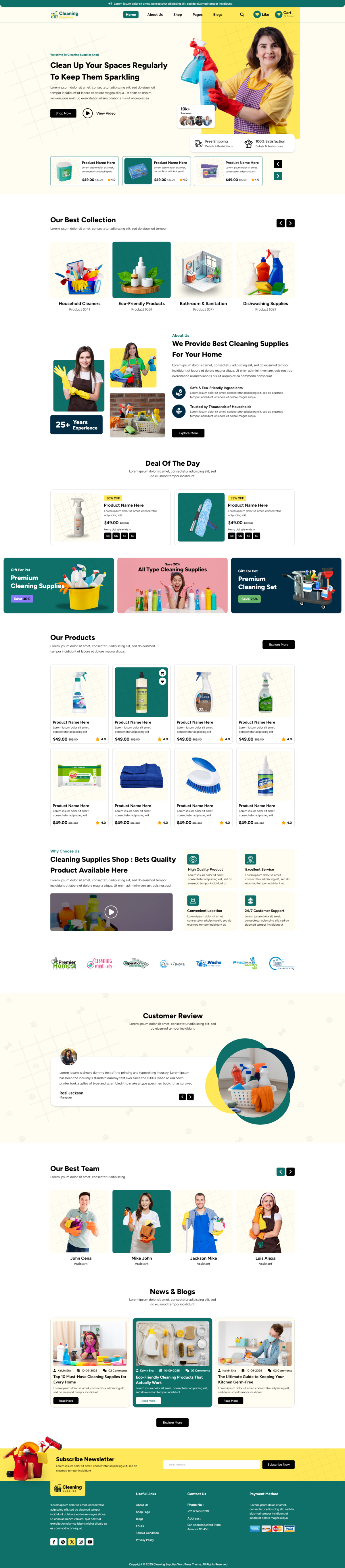 Cleaning WordPress Theme