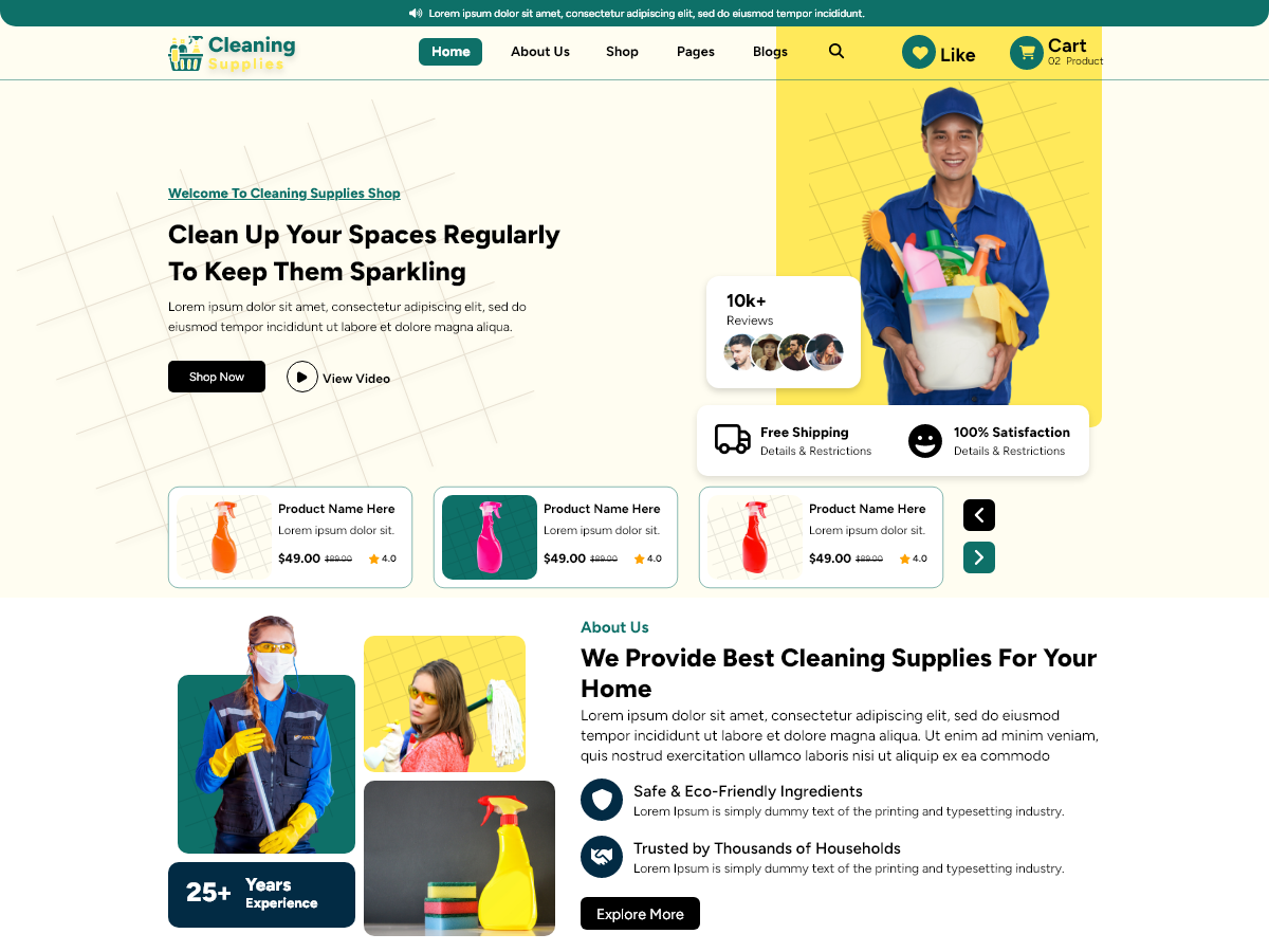 Free Cleaning WordPress Theme