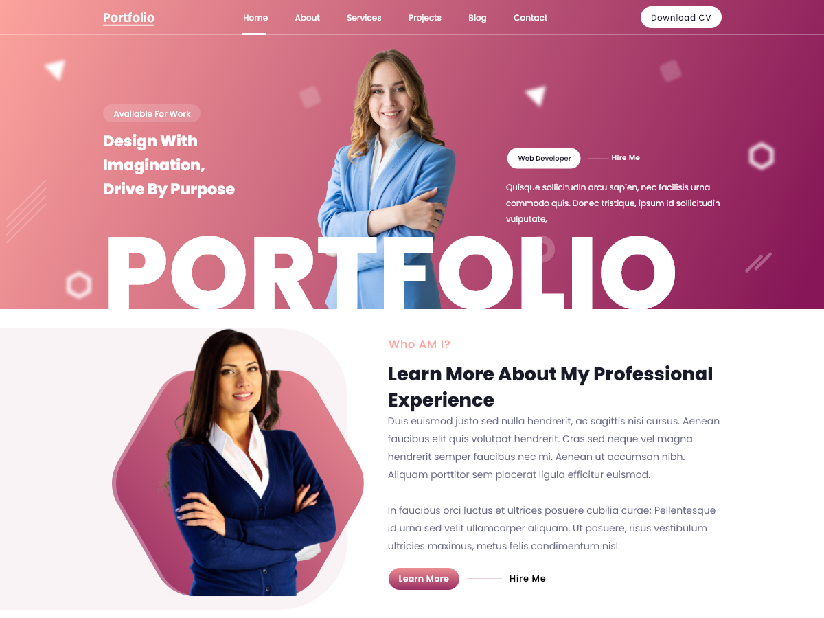 Free Portfolio WordPress Theme