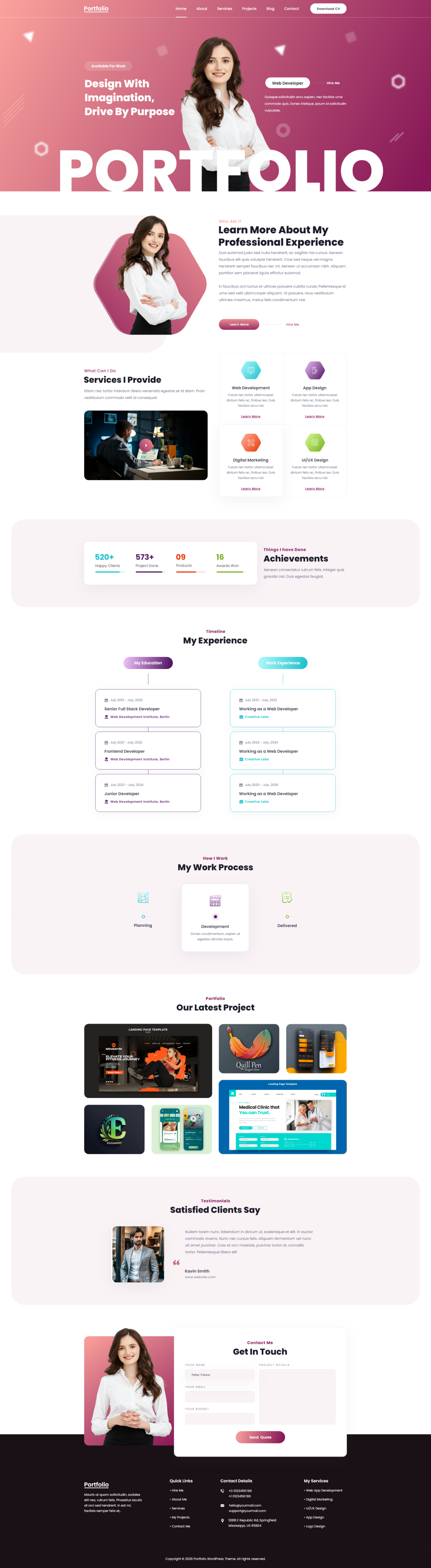 Portfolio WordPress Theme