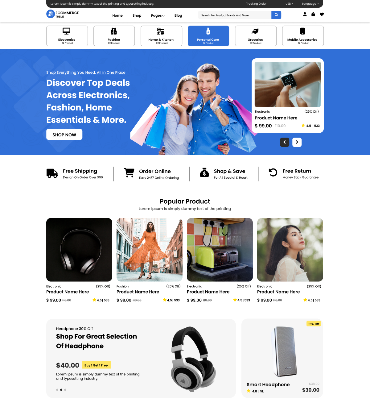 Free Multipurpose Business WordPress Theme